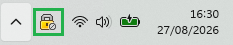 Taskbar VPN Icon