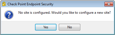No site is configured