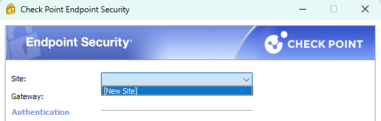 New Site Dropdown