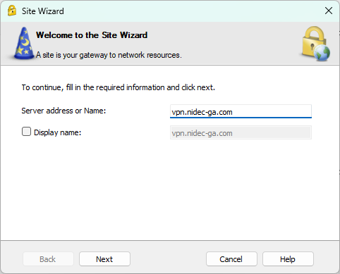 Server Address